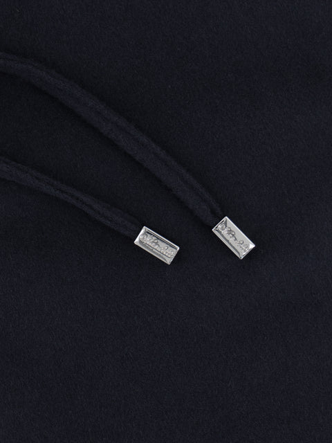 Cashmere Drawstring Trousers – Night Blue