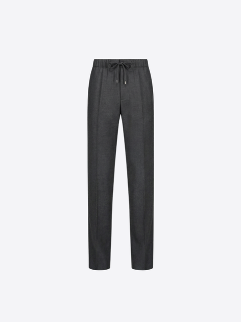 Pure Wool Jogging Trousers Medium - Medium Grey