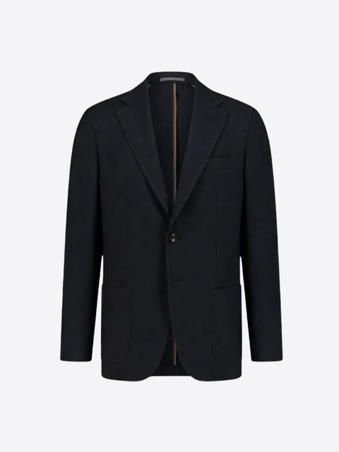 Pure Cashmere Blazer – Navy Blue