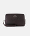 Mandelli Calf Leather Wristlet Clutch — Dark Brown