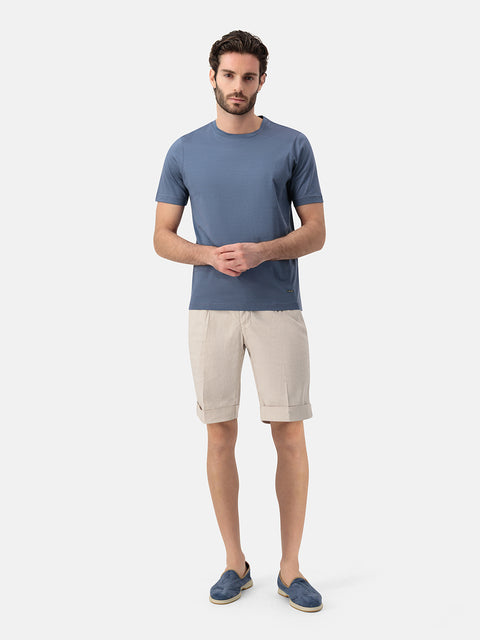 Cotton T-Shirt – Avio Blue