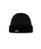 Technical Fabric Cap with Knit Trim – Black