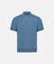 Zip Polo Cotton-Silk - Skyline