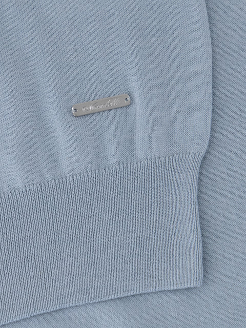 Noble Yarn Knitted Polo – Teal