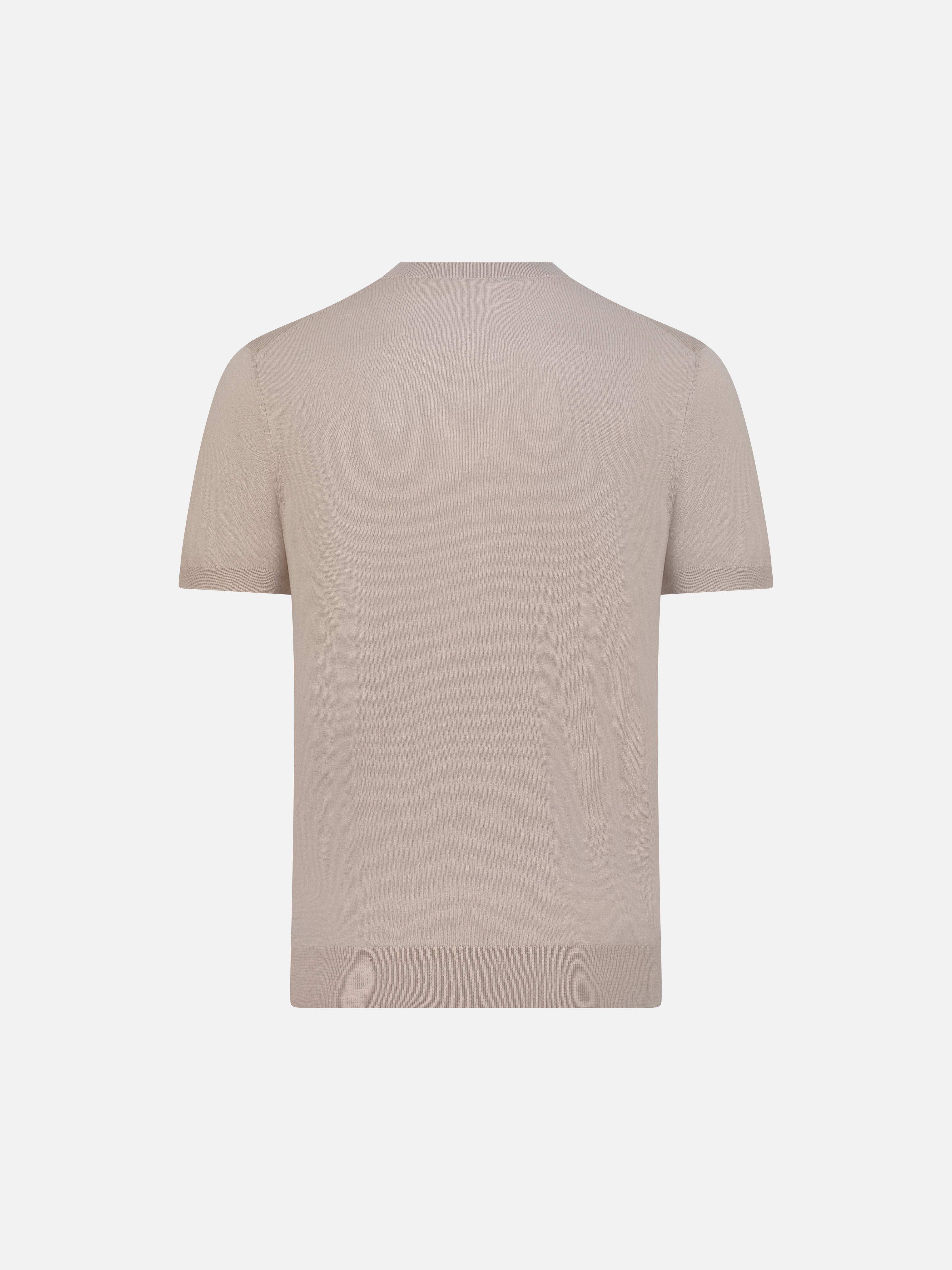Noble Yarn Knitted Polo – Beige
