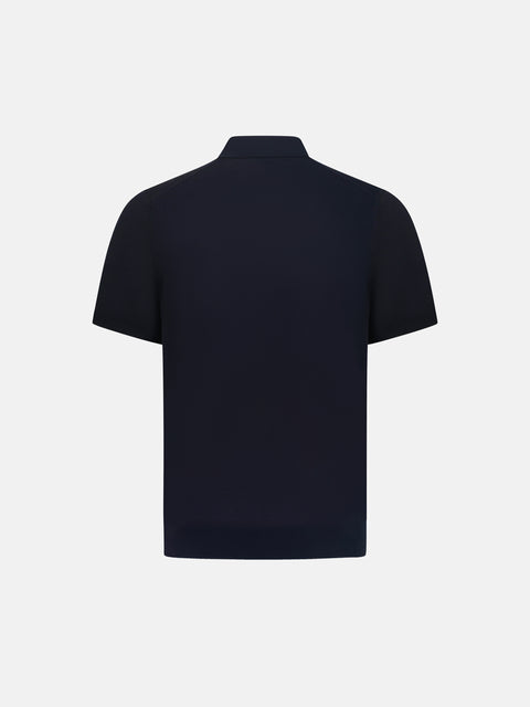V-Neck Polo - Navy