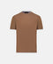 Brown t-shirt on a white background