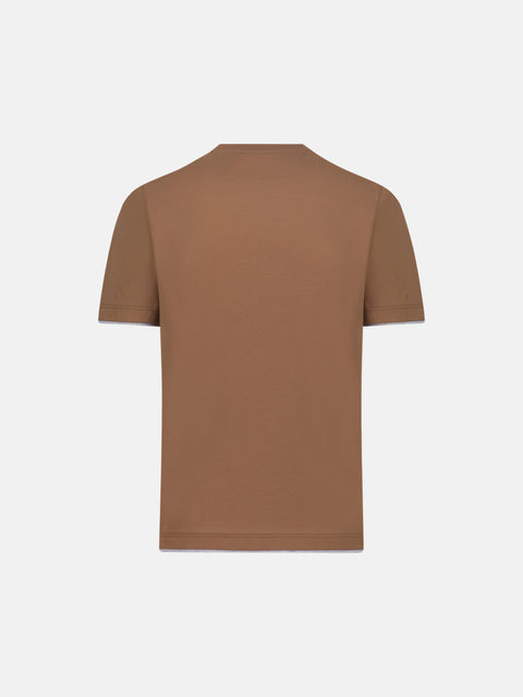 Cotone Lucente T-Shirt - Brown