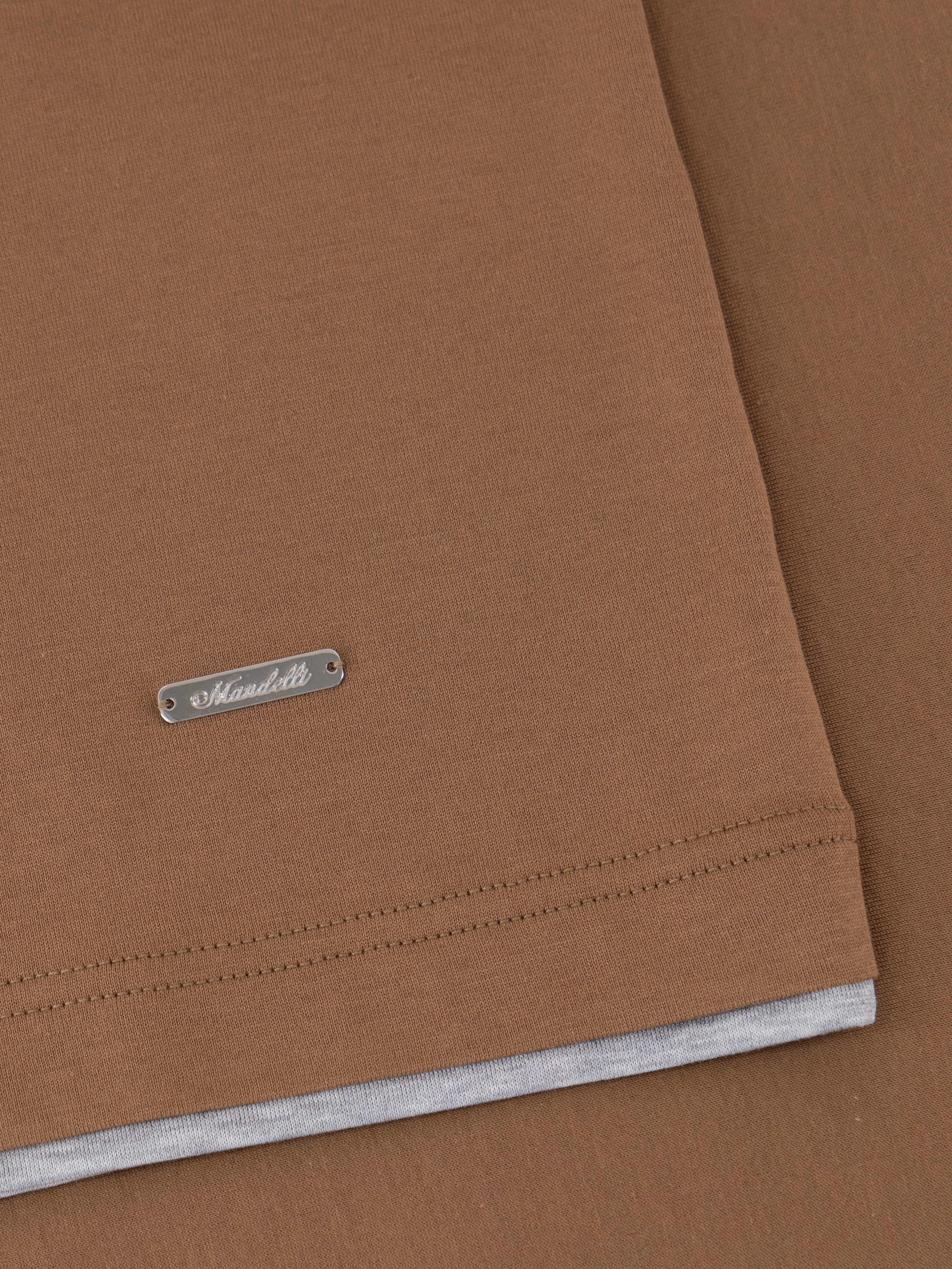 Cotone Lucente T-Shirt - Brown