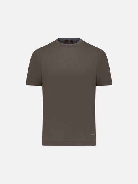 Cotone Lucente T-Shirt - Dark Brown