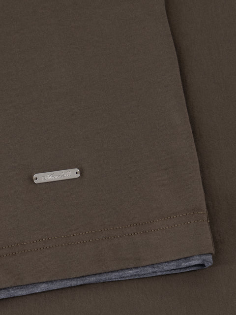 Cotone Lucente T-Shirt - Dark Brown