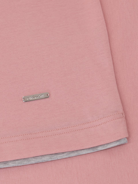 Cotone Lucente T-Shirt - Rosa Cipria