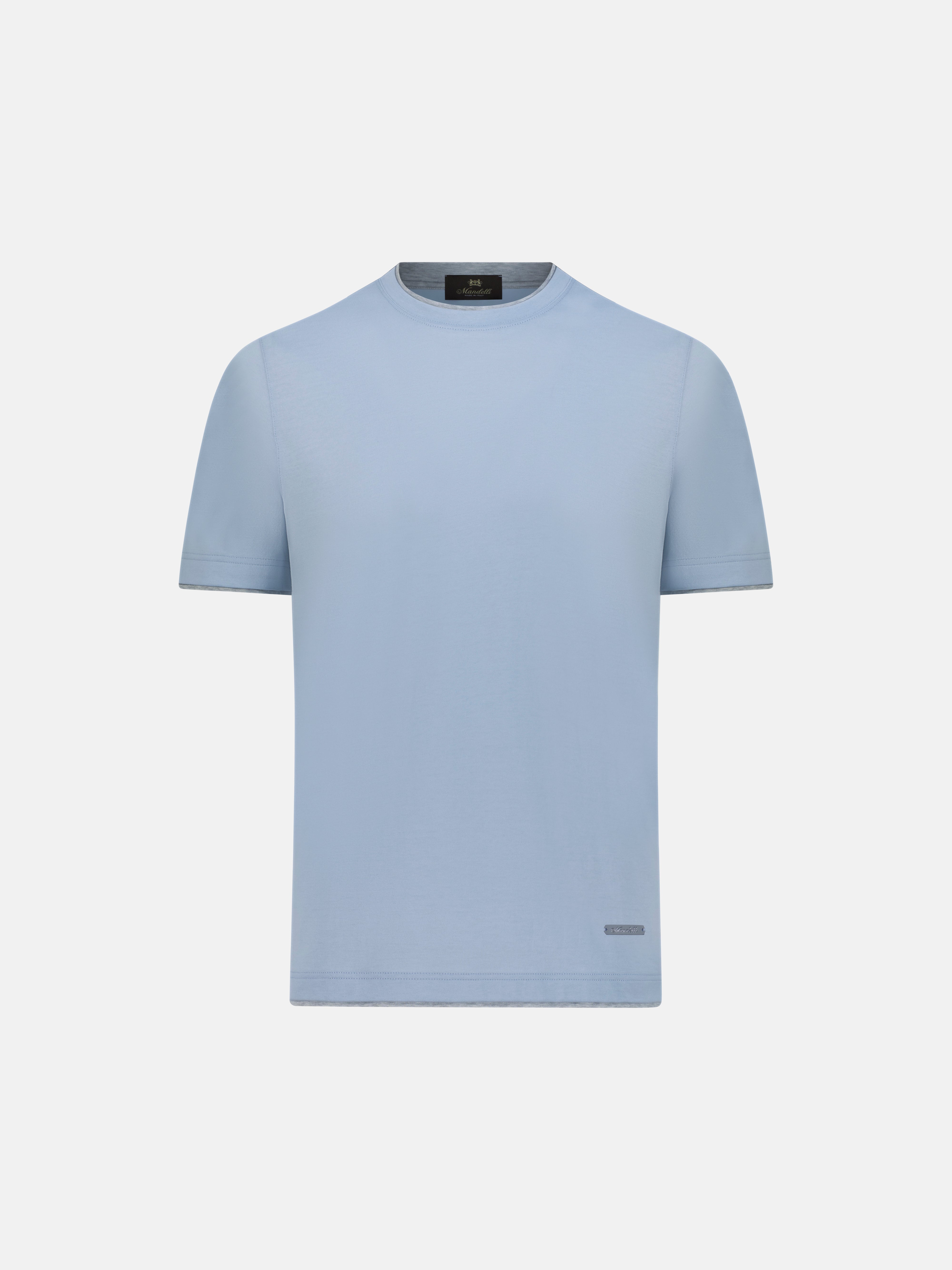 Cotone Lucente T-Shirt - Azzurro Chiaro