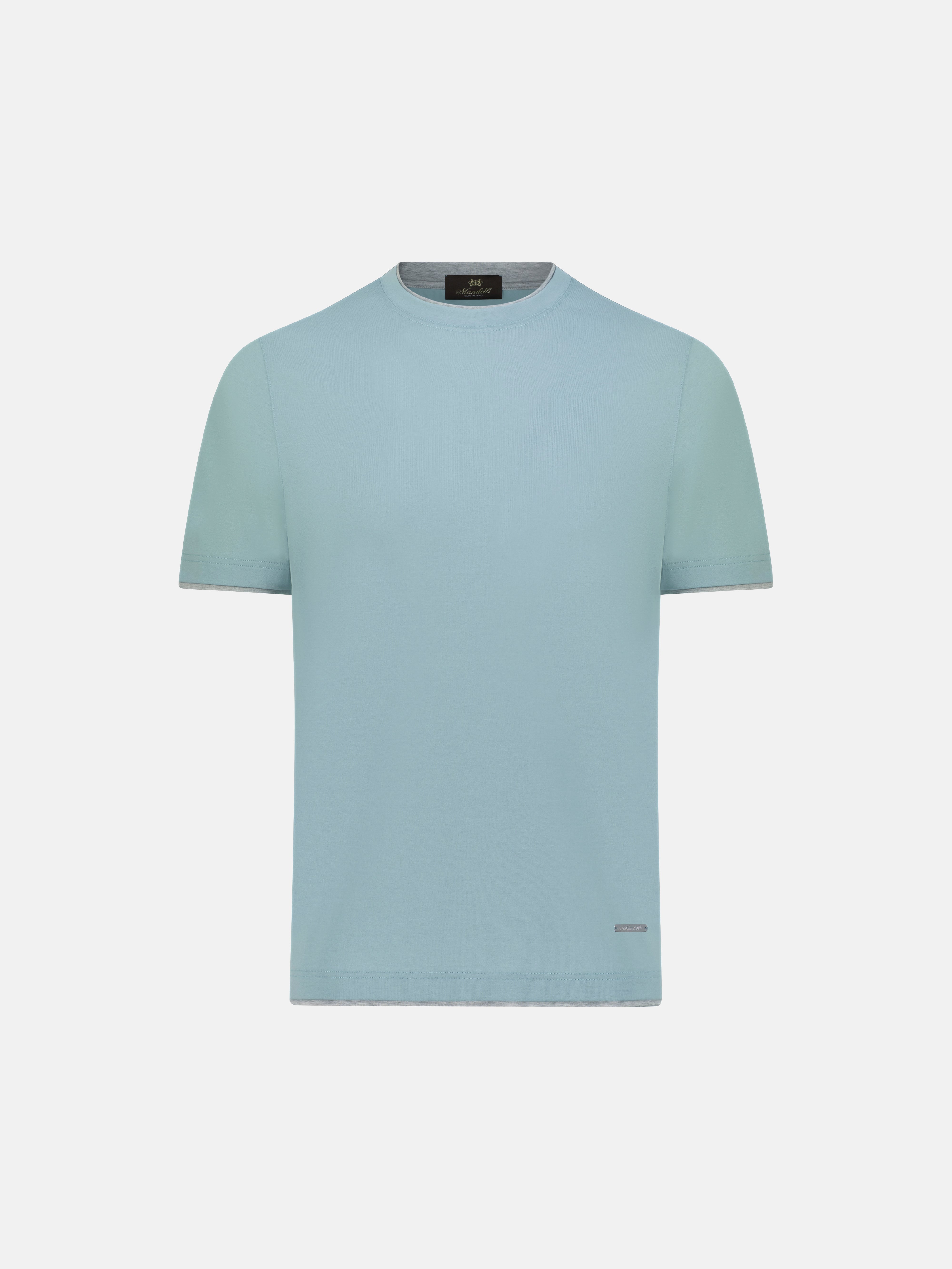 Cotone Lucente T-Shirt - Verde Mare