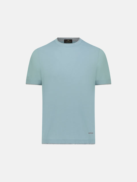 Cotone Lucente T-Shirt - Verde Mare