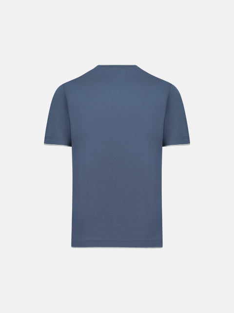 Cotone Lucente T-Shirt - Blue Mare