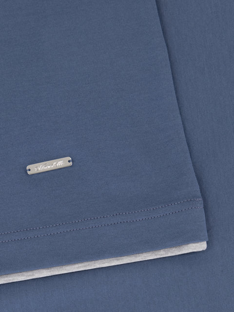 Cotone Lucente T-Shirt - Blue Mare