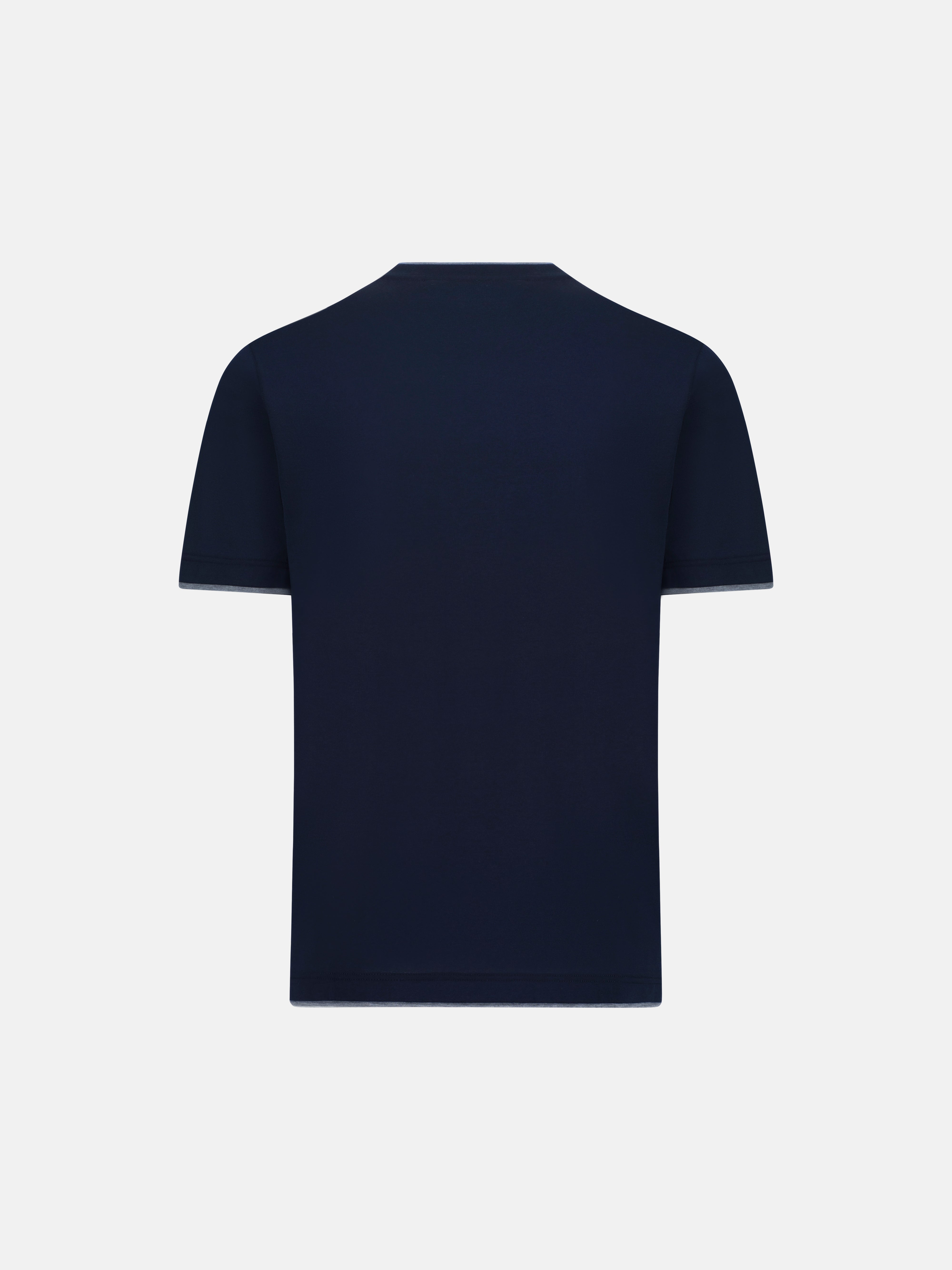 Cotone Lucente T-Shirt - Blue Notte