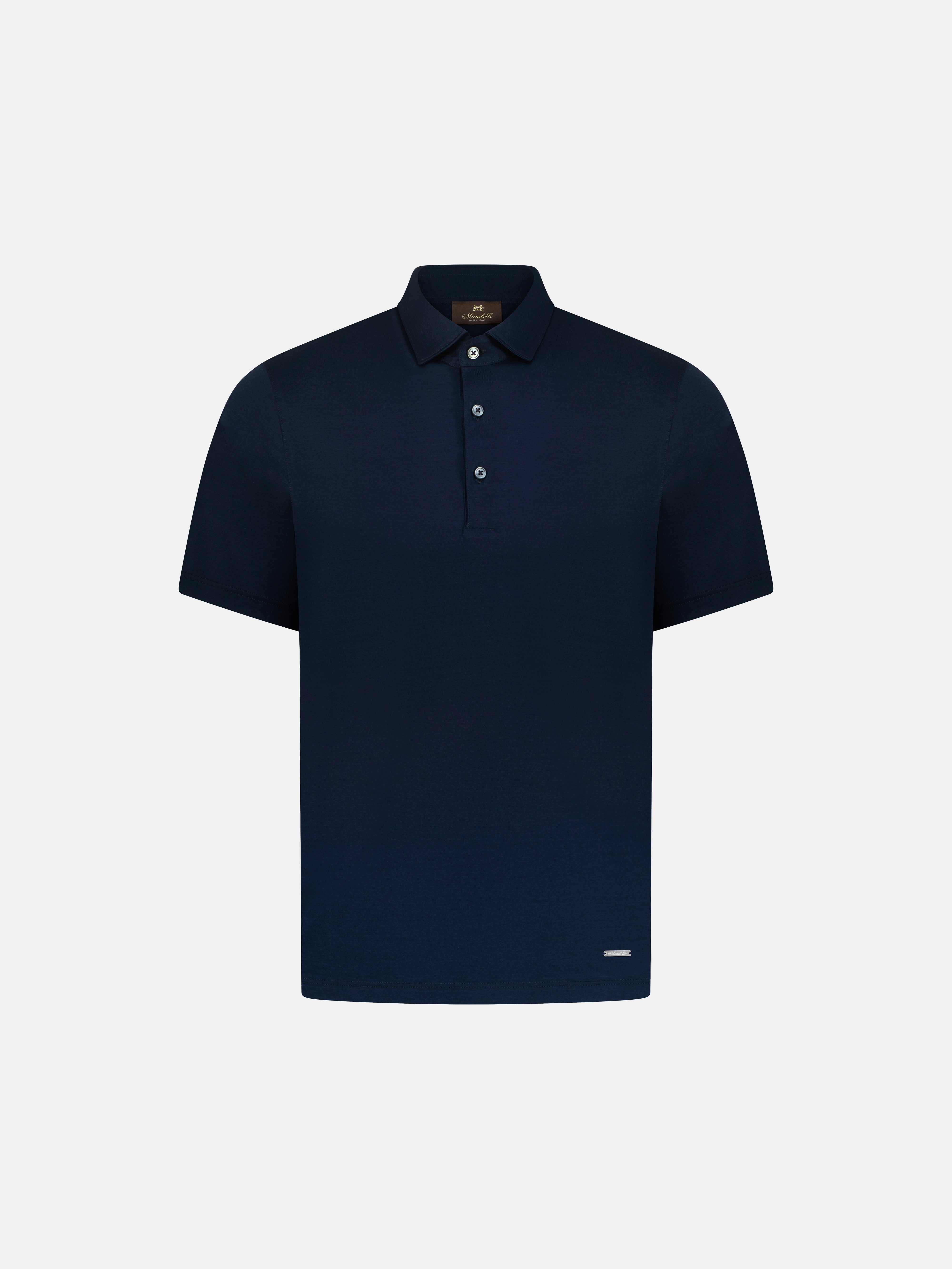 Lusso Fresco Knitted Polo – Navy