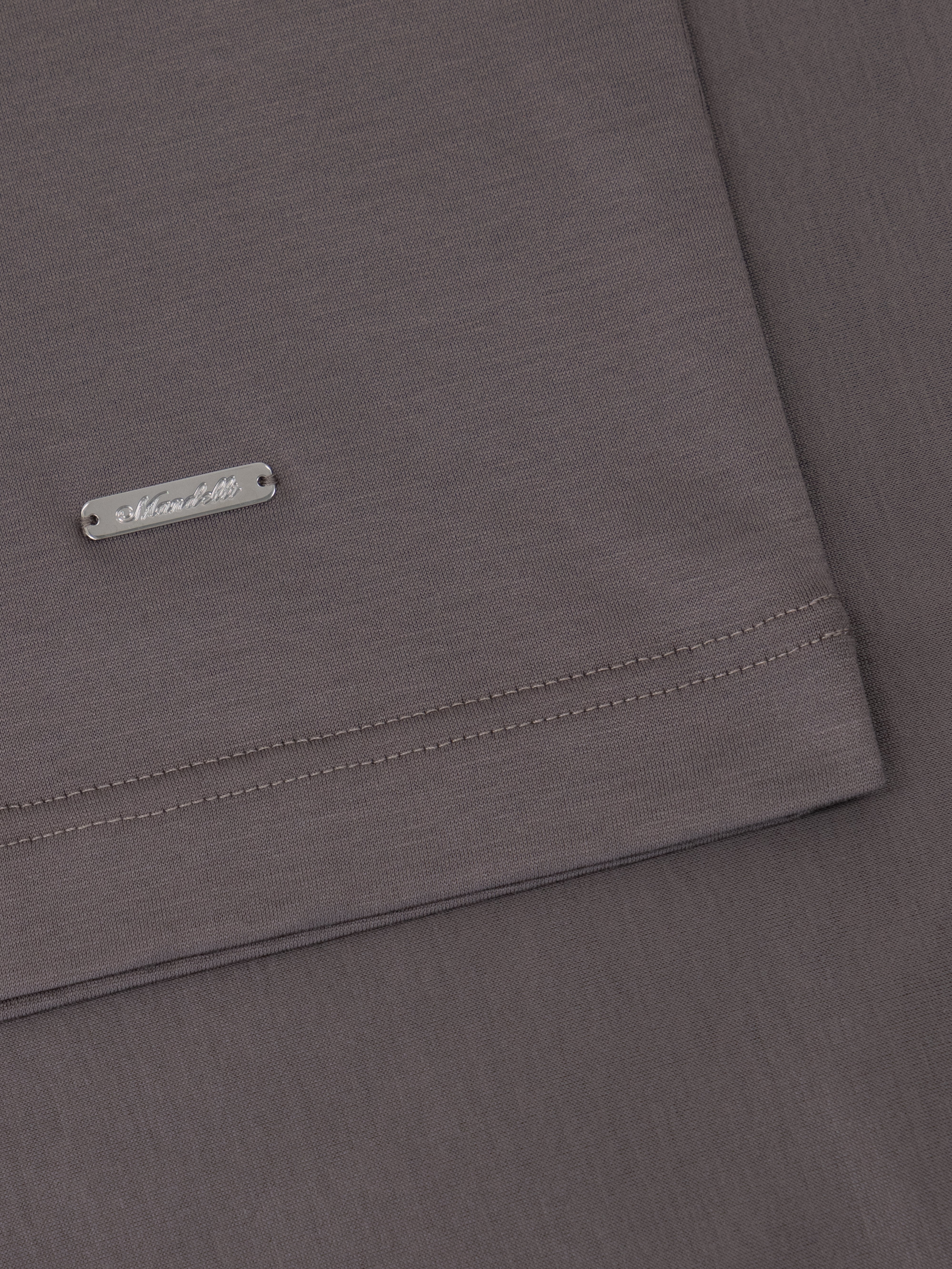 Mandelli Classic Cotton T-Shirt – Graphite Umber