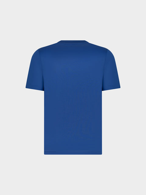 Cotton Knitted T-Shirt - Indigo