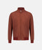 Brown jacket on a light gray background