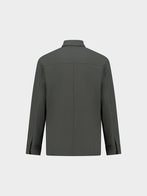 Technical Fabric Overshirt - Military Green