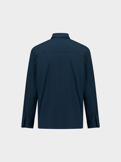 Technical Fabric Overshirt - Avio Blue