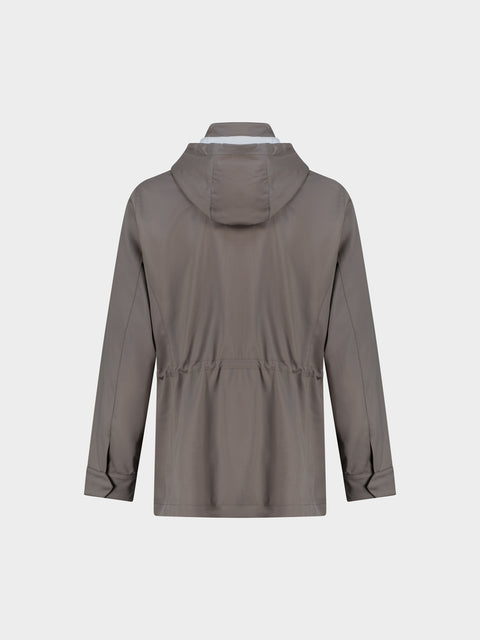 Wool 3/4 Jacket in Tortora