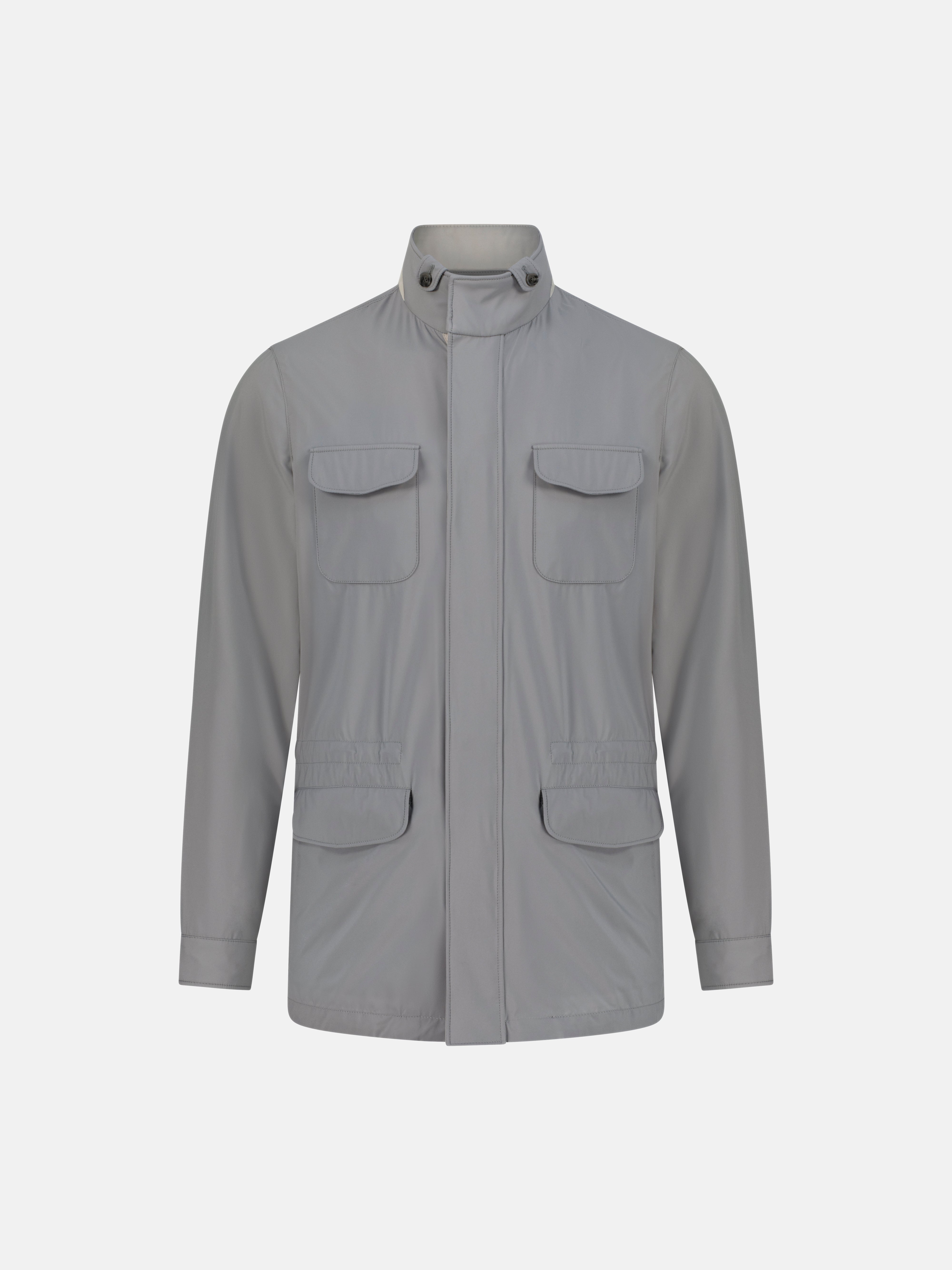 Nylon 4-Pocket Jacket - Gray