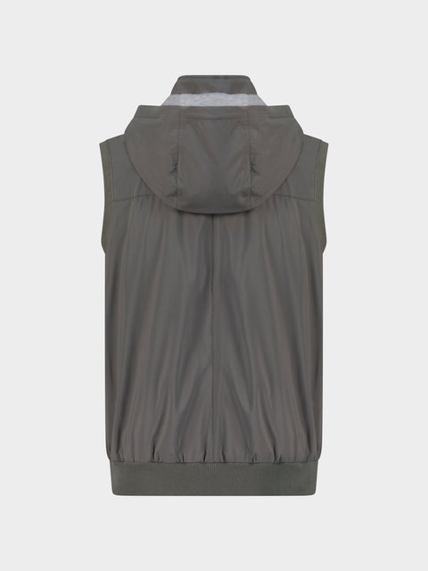 Technical Fabric Vest in Grigio