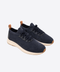 Cotton Blend Knit Sneakers – Avio Blue
