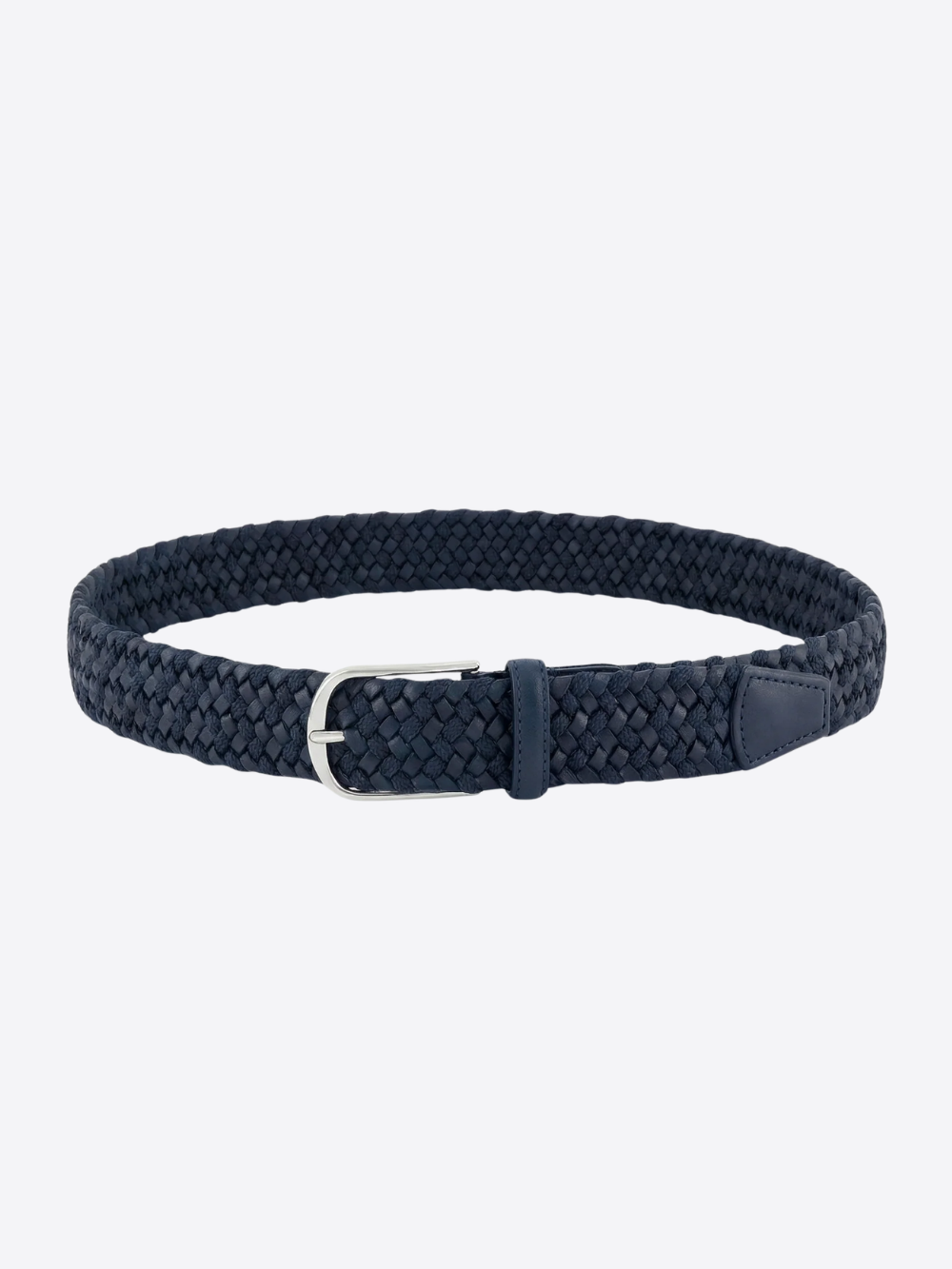 Braided Taurus Leather Belt – Blu Notte