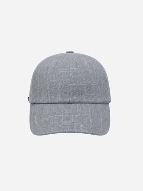 Virgin Wool, Silk & Linen Cap – Grey