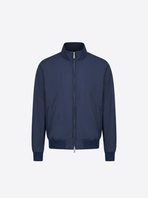 Technical Fabric Blouson – Navy Blue