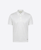 Pure Cotton Knitted Polo with Buttons – White
