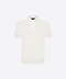 Knitted Cotton Polo with Buttons - White