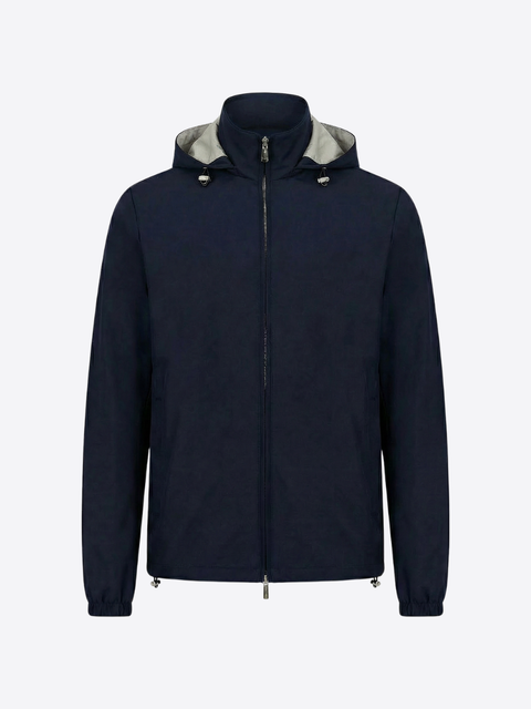 Fabric Jacket – Grey Blue