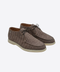 Crocodile Nubuck Leather Lace-Up Shoes – Taupe