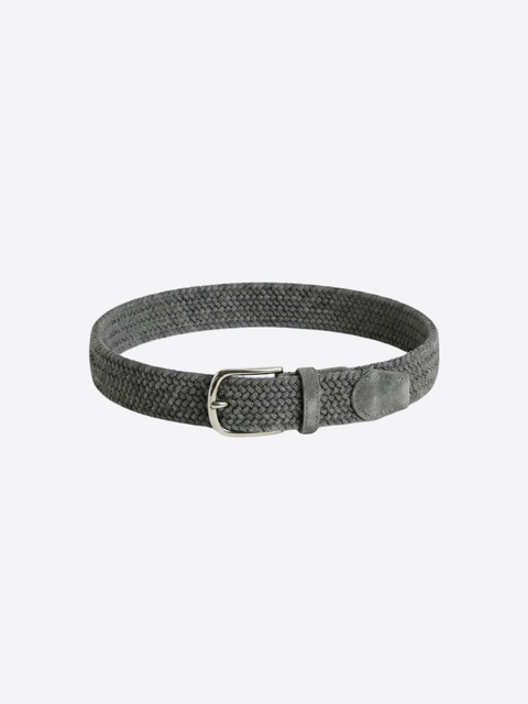 Braided Fabric Belt – Pearl