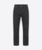 Stretch Cotton Denim Trousers- Black