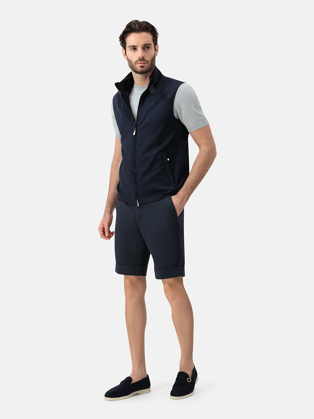 Vita Attiva Wool Performance Vest – Navy