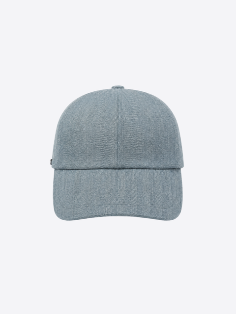 Wool, Silk & Linen Cap – Glacier Blue