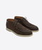 Crocodile Nubuck Leather Lace-Up Shoes – Dark Brown