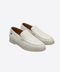 Himalayan Crocodile Nubuck Leather Loafers - Latte