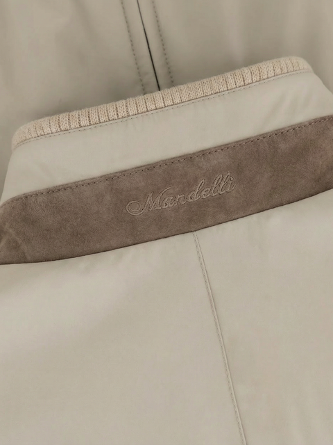 Fabric Blouson- Beige