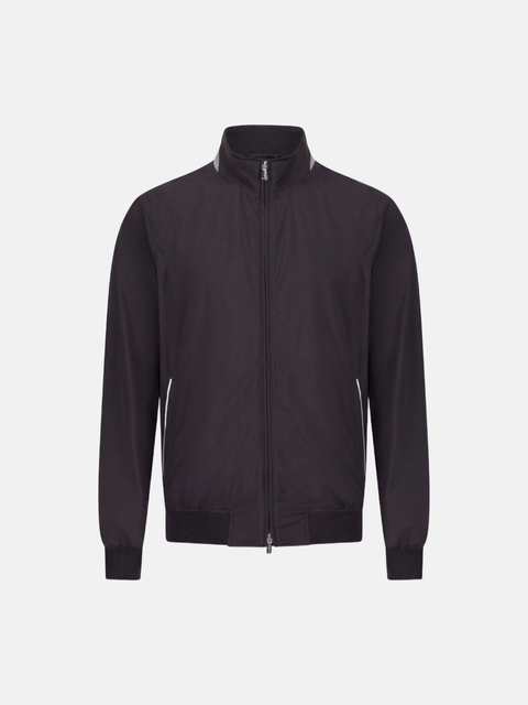 Nylon Wind Break Blouson — Moro Brown