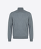 Knitted High-Neck Sweater in Pure Wool – Deep Grey