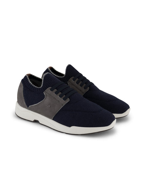 Wool Knit Sneakers- Blue