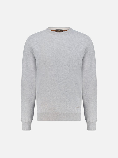 Pure Cashmere Crewneck - Light Gray